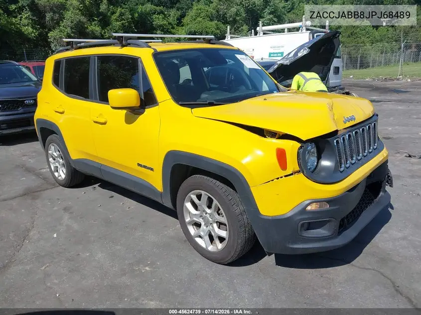 2018 Jeep Renegade Latitude Fwd VIN: ZACCJABB8JPJ68489 Lot: 45624739