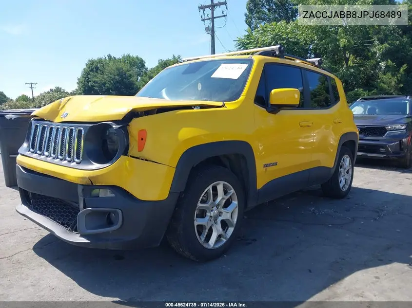 2018 Jeep Renegade Latitude Fwd VIN: ZACCJABB8JPJ68489 Lot: 45624739