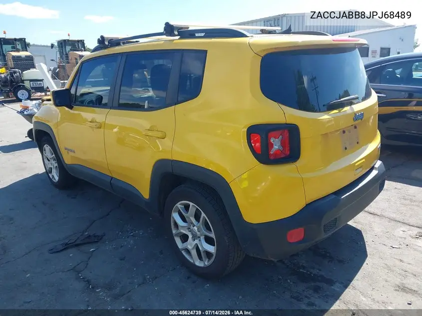 2018 Jeep Renegade Latitude Fwd VIN: ZACCJABB8JPJ68489 Lot: 45624739