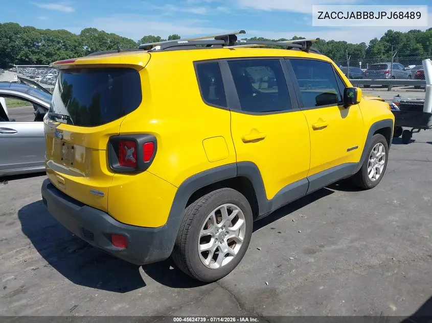 2018 Jeep Renegade Latitude Fwd VIN: ZACCJABB8JPJ68489 Lot: 45624739