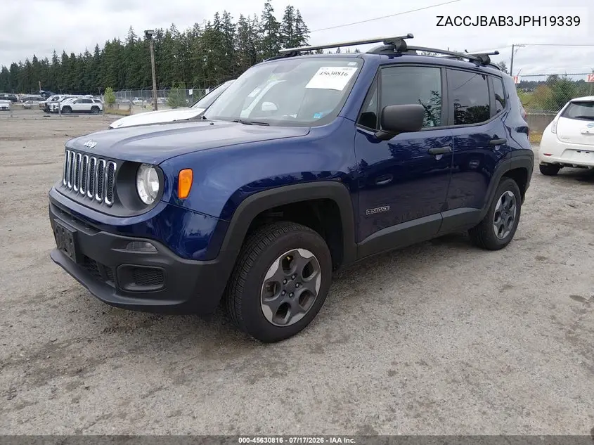 2018 Jeep Renegade Sport 4X4 VIN: ZACCJBAB3JPH19339 Lot: 45630816