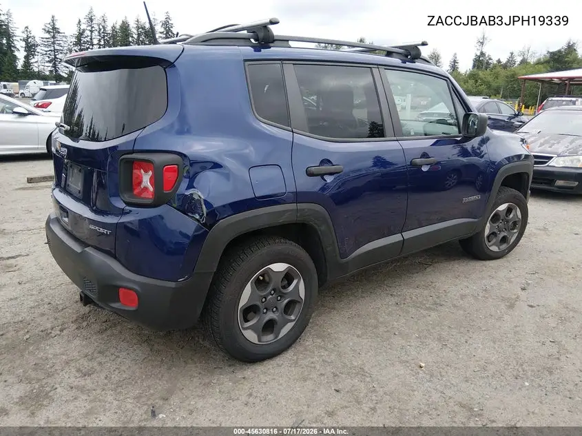 2018 Jeep Renegade Sport 4X4 VIN: ZACCJBAB3JPH19339 Lot: 45630816