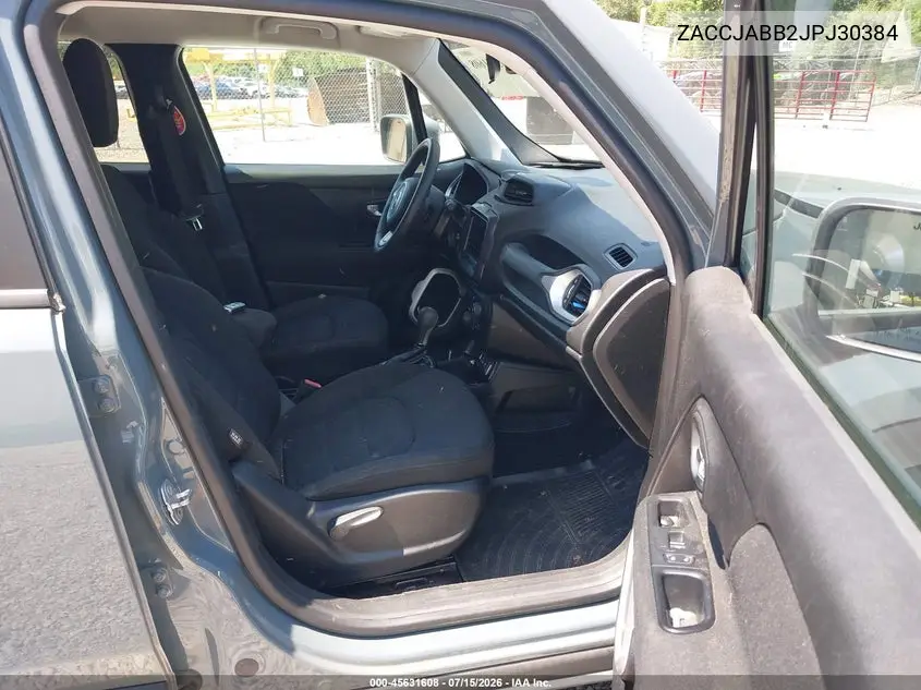 2018 Jeep Renegade Latitude Fwd VIN: ZACCJABB2JPJ30384 Lot: 45631608