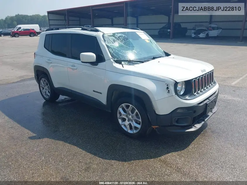 2018 Jeep Renegade Latitude Fwd VIN: ZACCJABB8JPJ22810 Lot: 45641128