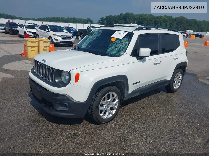 2018 Jeep Renegade Latitude Fwd VIN: ZACCJABB8JPJ22810 Lot: 45641128