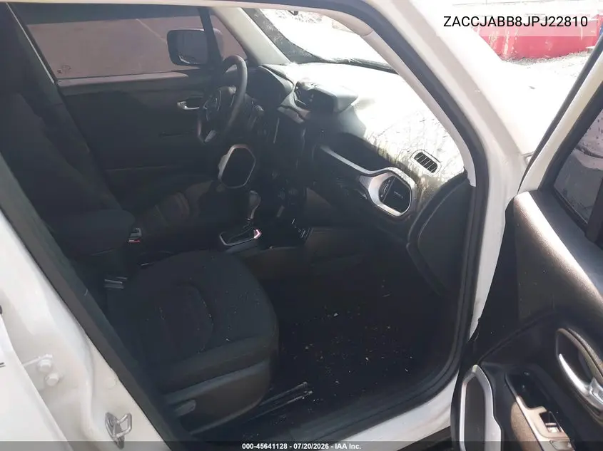 2018 Jeep Renegade Latitude Fwd VIN: ZACCJABB8JPJ22810 Lot: 45641128