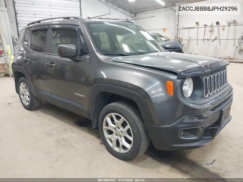 2018 Jeep Renegade Latitude 4X4 VIN: ZACCJBBB8JPH29296 Lot: 45647021