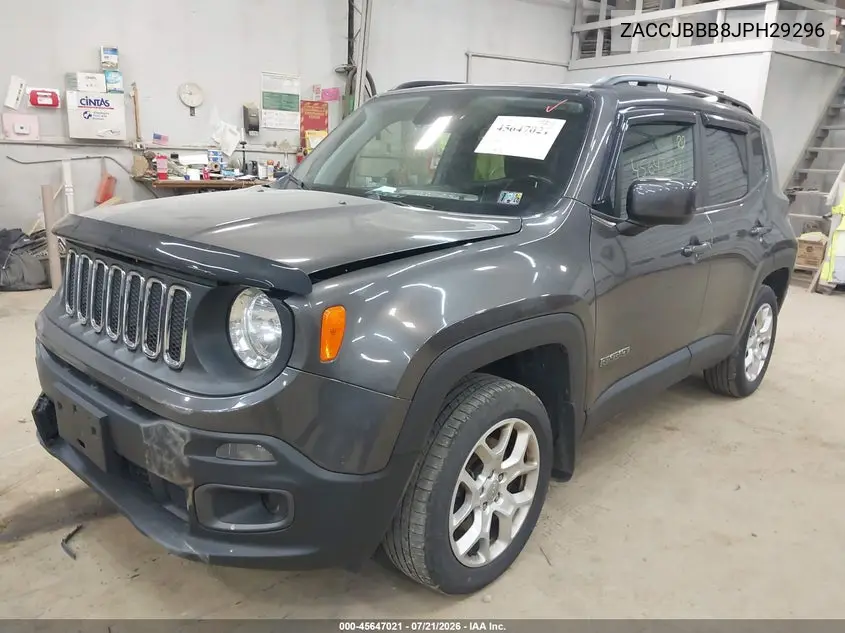 2018 Jeep Renegade Latitude 4X4 VIN: ZACCJBBB8JPH29296 Lot: 45647021