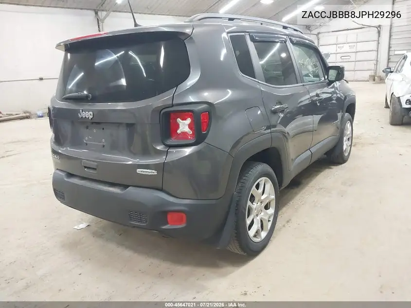 2018 Jeep Renegade Latitude 4X4 VIN: ZACCJBBB8JPH29296 Lot: 45647021