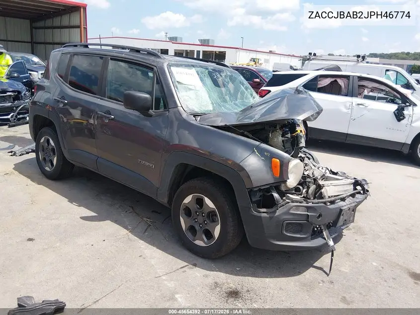 2018 Jeep Renegade Sport 4X4 VIN: ZACCJBAB2JPH46774 Lot: 45654392