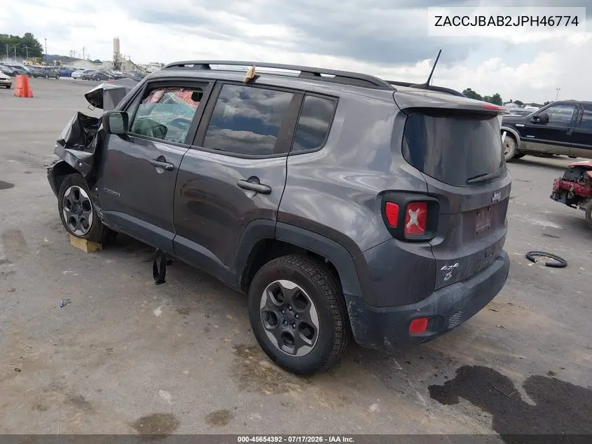 2018 Jeep Renegade Sport 4X4 VIN: ZACCJBAB2JPH46774 Lot: 45654392