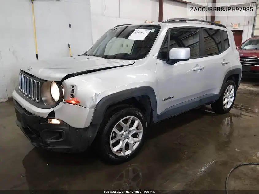2018 Jeep Renegade Latitude 4X4 VIN: ZACCJBBB8JPH97985 Lot: 45656573