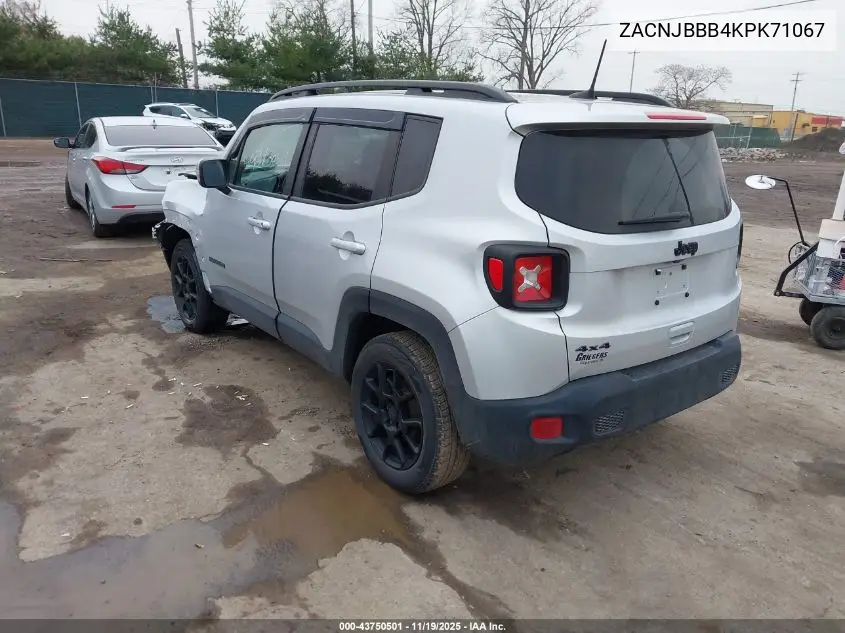 ZACNJBBB4KPK71067 2019 Jeep Renegade Altitude 4X4