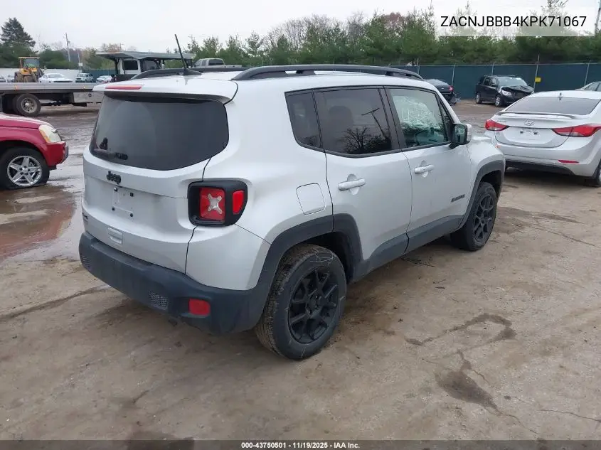 ZACNJBBB4KPK71067 2019 Jeep Renegade Altitude 4X4