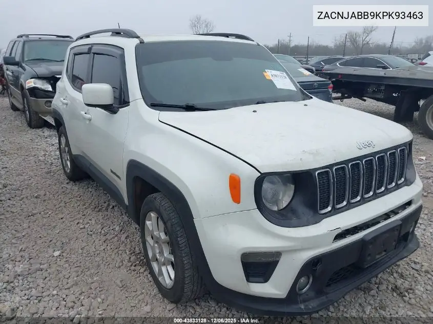 ZACNJABB9KPK93463 2019 Jeep Renegade Latitude Fwd