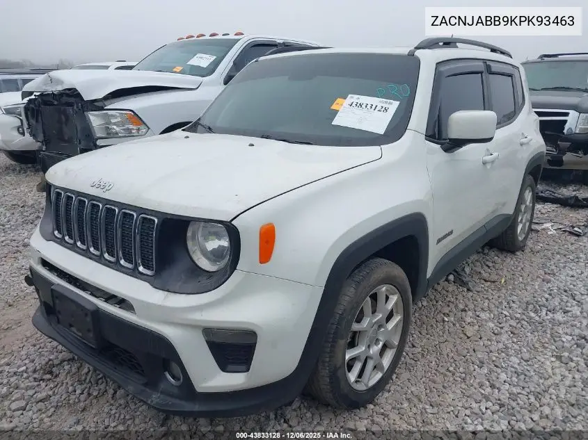ZACNJABB9KPK93463 2019 Jeep Renegade Latitude Fwd