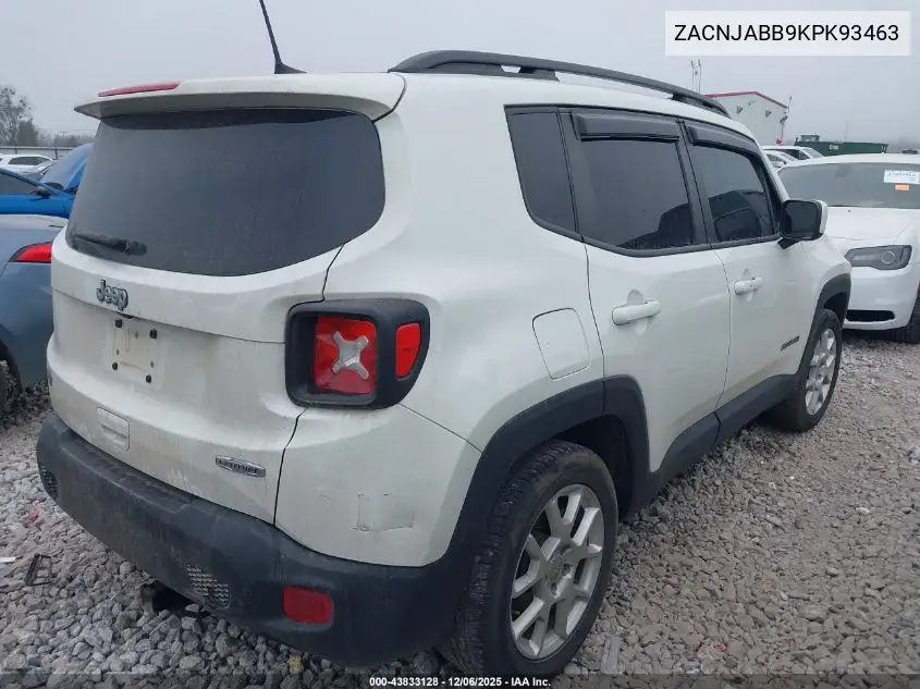 ZACNJABB9KPK93463 2019 Jeep Renegade Latitude Fwd
