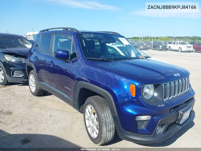 2019 Jeep Renegade Latitude 4X4 VIN: ZACNJBBB9KPJ84166 Lot: 45635329