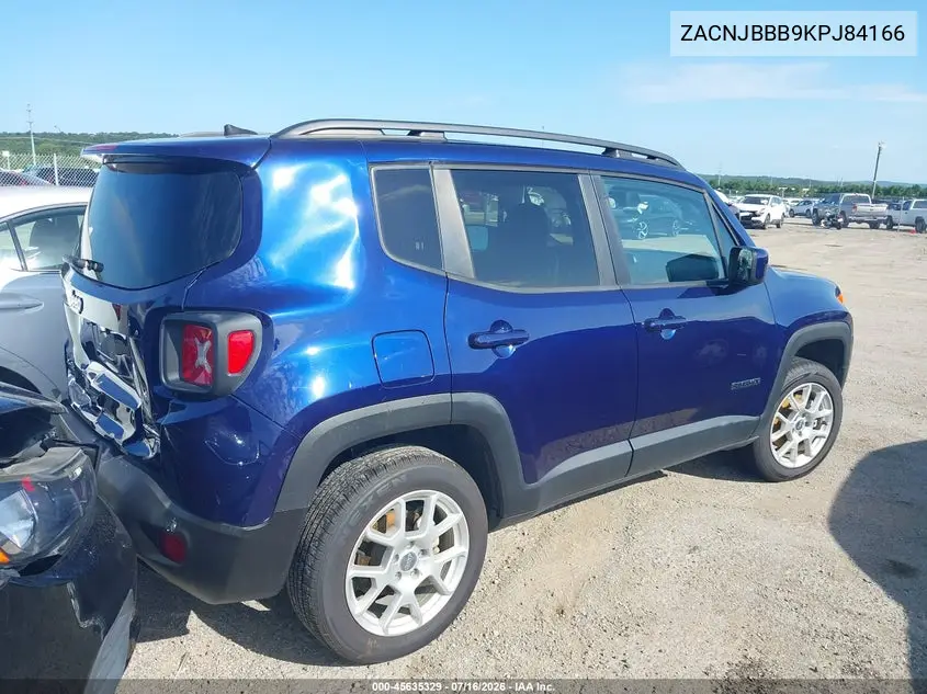 2019 Jeep Renegade Latitude 4X4 VIN: ZACNJBBB9KPJ84166 Lot: 45635329