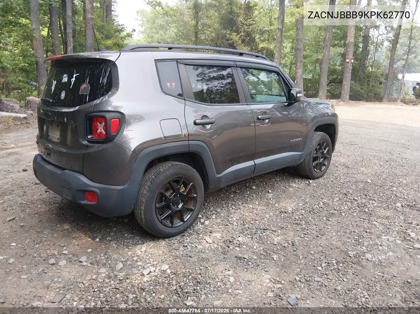2019 Jeep Renegade Altitude 4X4 VIN: ZACNJBBB9KPK62770 Lot: 45647764