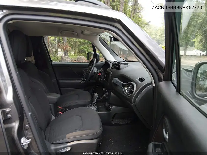 2019 Jeep Renegade Altitude 4X4 VIN: ZACNJBBB9KPK62770 Lot: 45647764