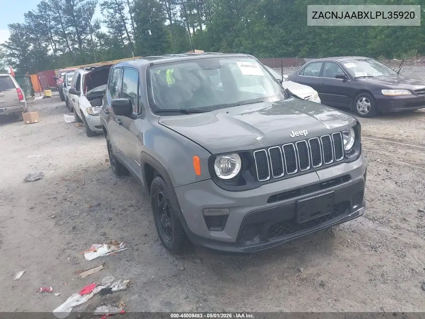 ZACNJAABXLPL35920 2020 Jeep Renegade Sport Fwd