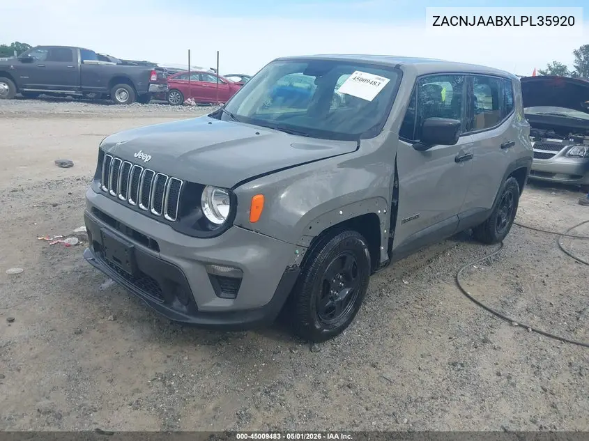 ZACNJAABXLPL35920 2020 Jeep Renegade Sport Fwd