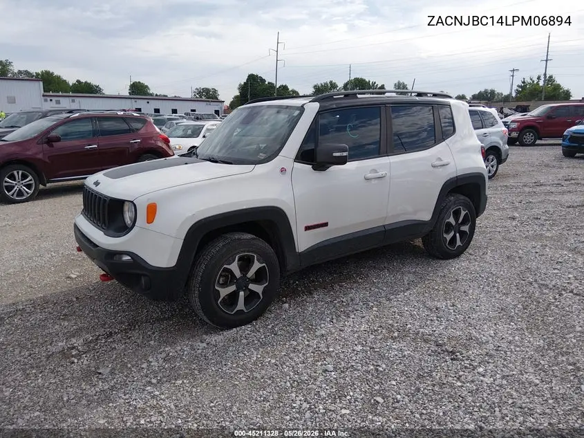 2020 Jeep Renegade Trailhawk 4X4 VIN: ZACNJBC14LPM06894 Lot: 45211328