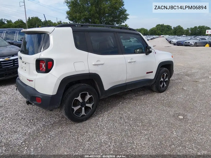 2020 Jeep Renegade Trailhawk 4X4 VIN: ZACNJBC14LPM06894 Lot: 45211328