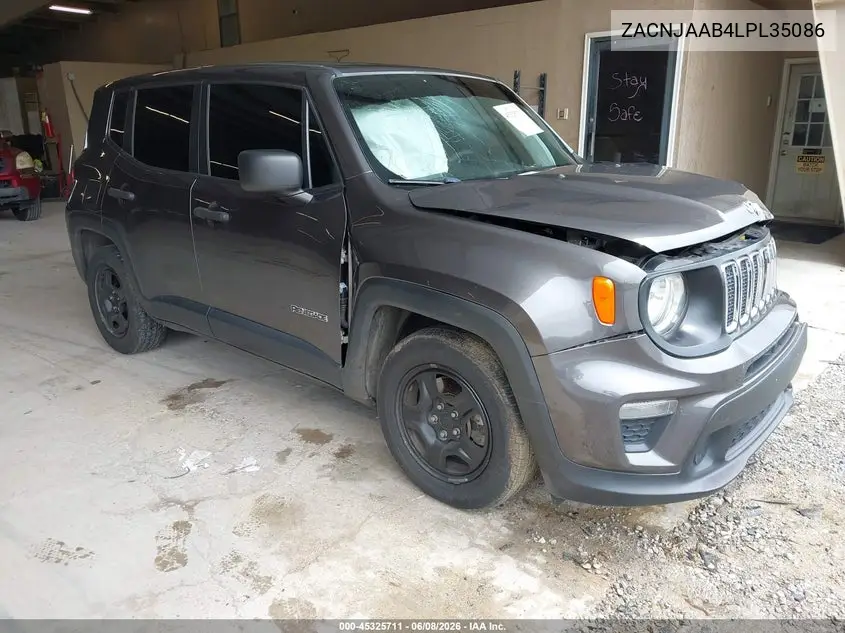 2020 Jeep Renegade Sport Fwd VIN: ZACNJAAB4LPL35086 Lot: 45325711
