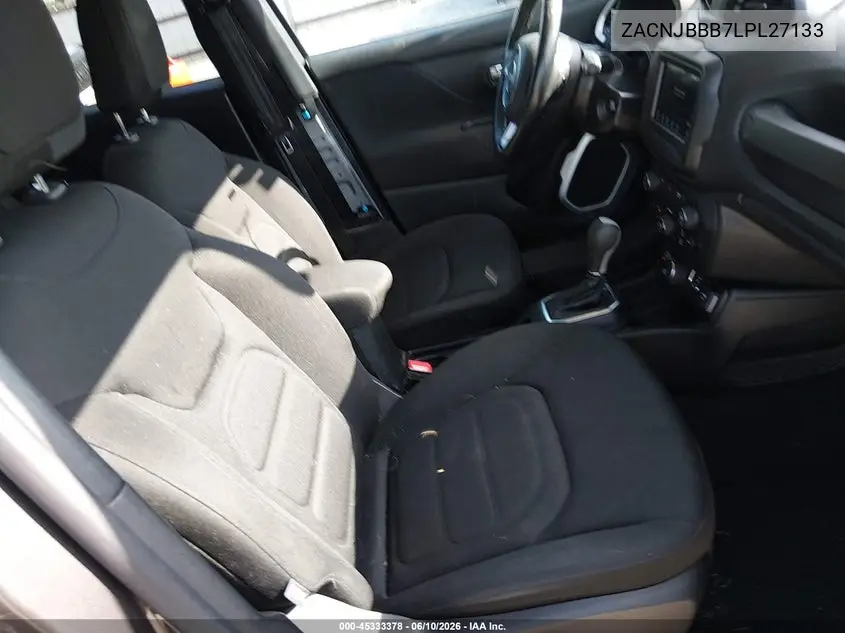 2020 Jeep Renegade Latitude 4X4 VIN: ZACNJBBB7LPL27133 Lot: 45333378
