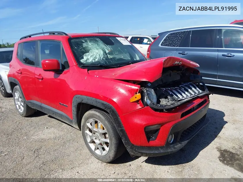 2020 Jeep Renegade Latitude Fwd VIN: ZACNJABB4LPL91995 Lot: 45508541