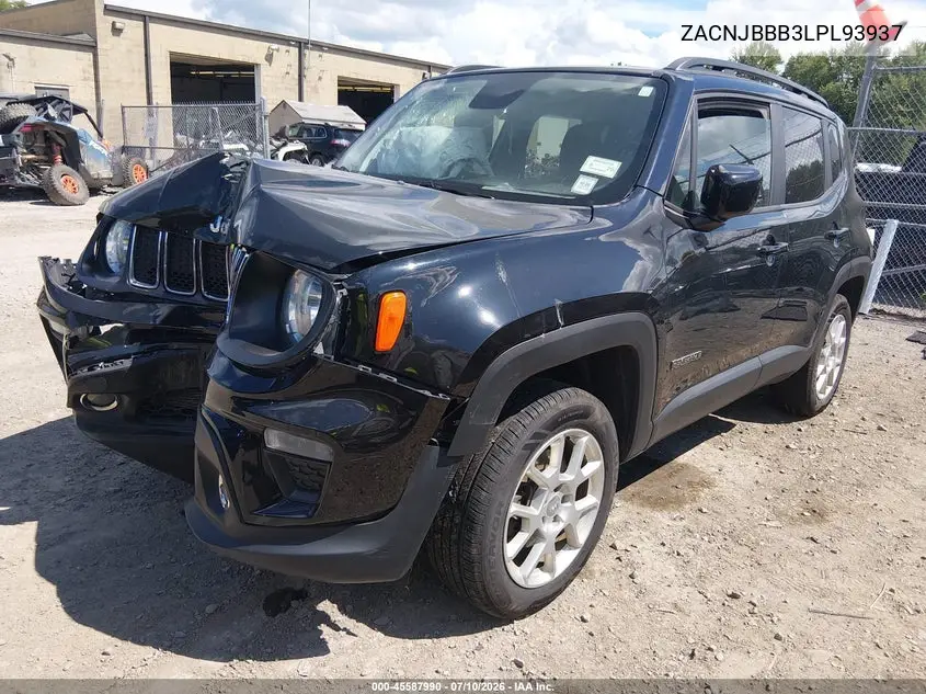 2020 Jeep Renegade Latitude 4X4 VIN: ZACNJBBB3LPL93937 Lot: 45587990