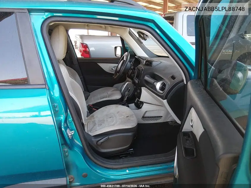 2020 Jeep Renegade Latitude Fwd VIN: ZACNJABB5LPL88748 Lot: 45631789