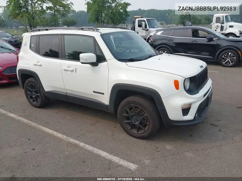 2020 Jeep Renegade Altitude 4X4 VIN: ZACNJBBB5LPL92983 Lot: 45658702