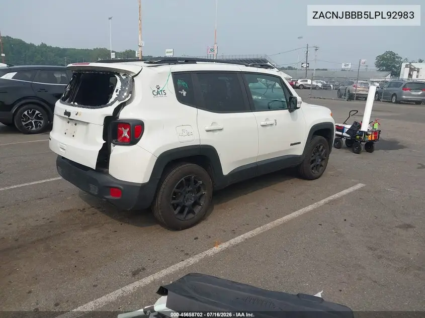 2020 Jeep Renegade Altitude 4X4 VIN: ZACNJBBB5LPL92983 Lot: 45658702