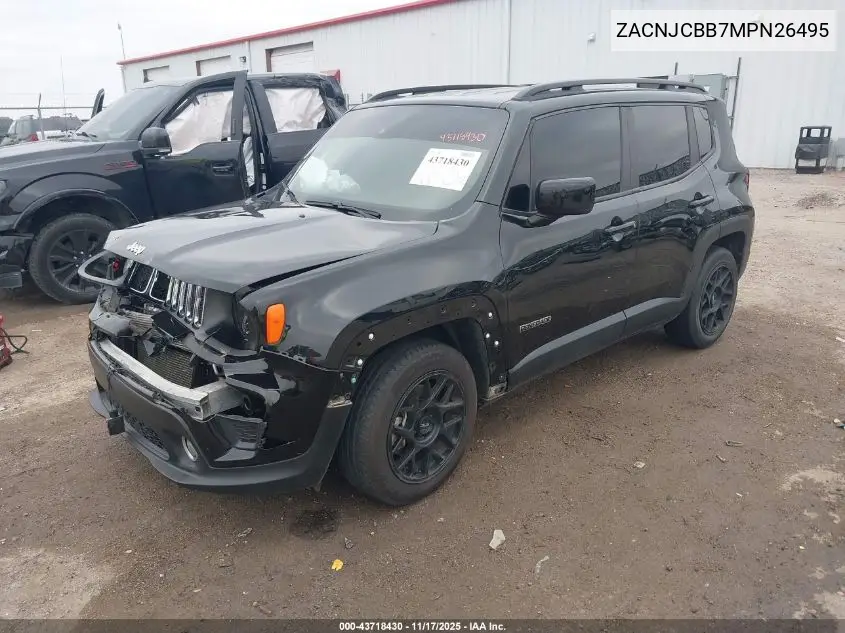 ZACNJCBB7MPN26495 2021 Jeep Renegade Latitude Fwd