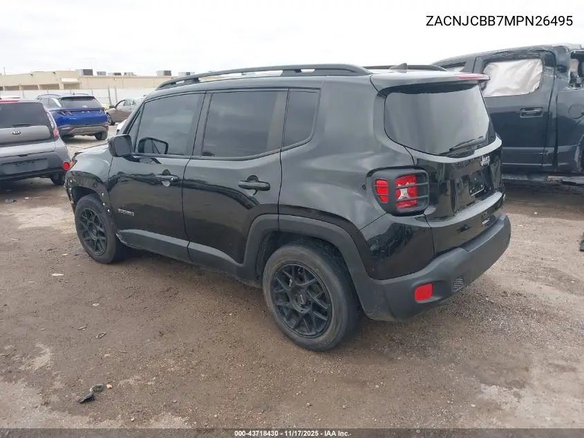 ZACNJCBB7MPN26495 2021 Jeep Renegade Latitude Fwd