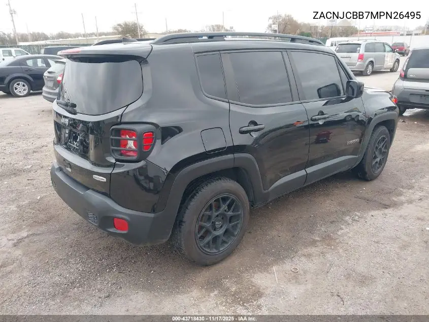 ZACNJCBB7MPN26495 2021 Jeep Renegade Latitude Fwd
