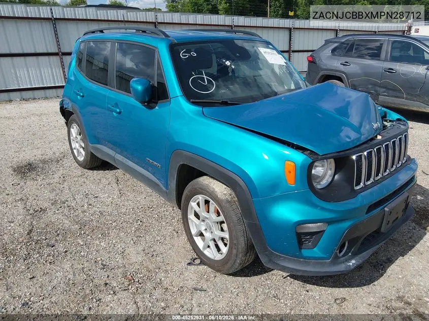 ZACNJCBBXMPN28712 2021 Jeep Renegade Latitude Fwd