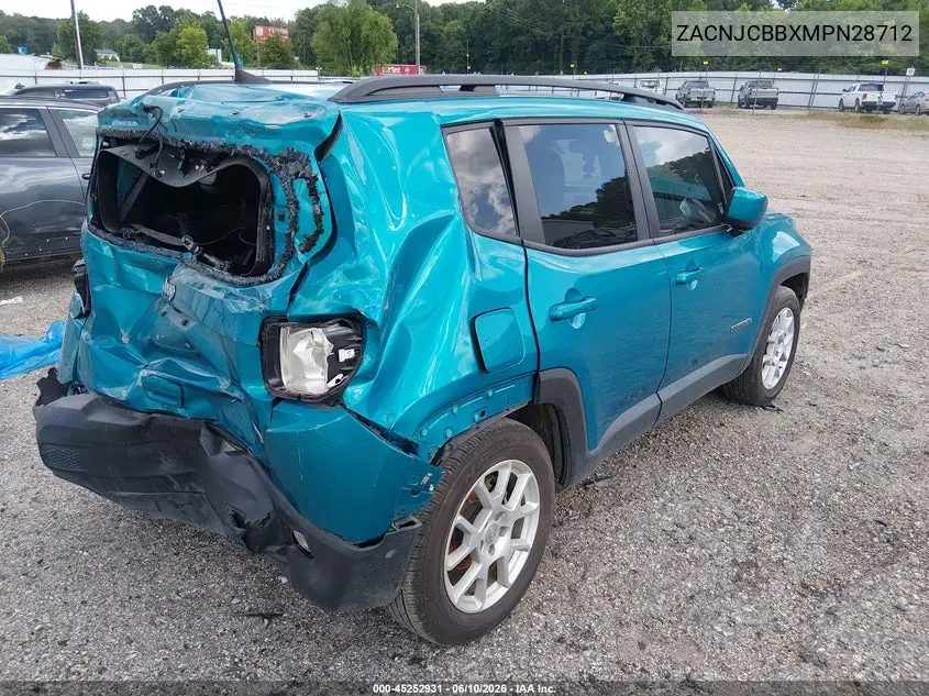 ZACNJCBBXMPN28712 2021 Jeep Renegade Latitude Fwd