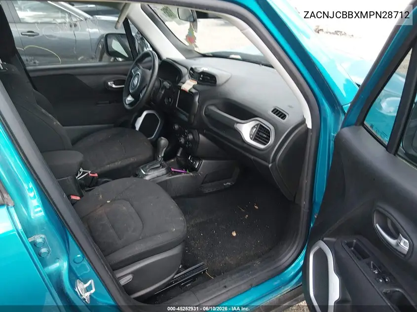 ZACNJCBBXMPN28712 2021 Jeep Renegade Latitude Fwd