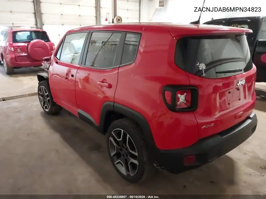2021 Jeep Renegade Jeepster 4X4 VIN: ZACNJDAB6MPN34823 Lot: 45335957