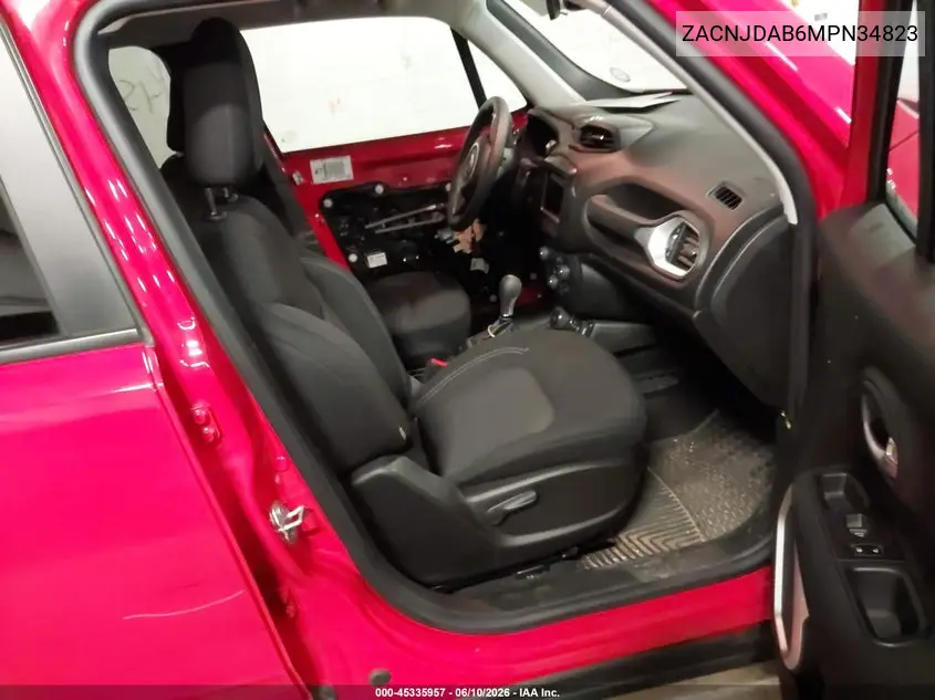 2021 Jeep Renegade Jeepster 4X4 VIN: ZACNJDAB6MPN34823 Lot: 45335957