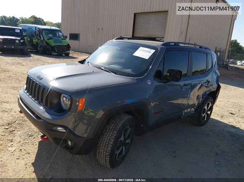 2021 Jeep Renegade Trailhawk 4X4 VIN: ZACNJDC11MPM41907 Lot: 45405506