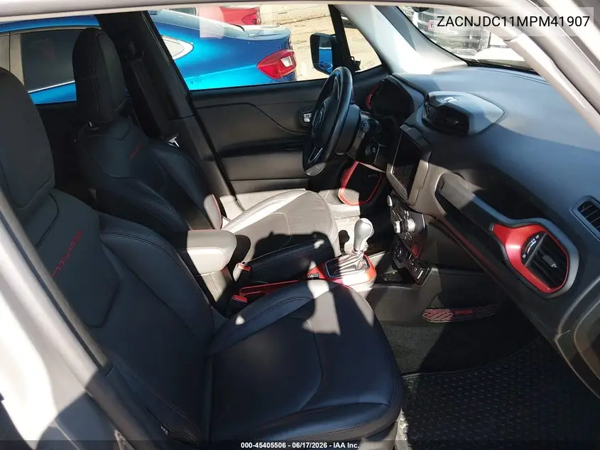 2021 Jeep Renegade Trailhawk 4X4 VIN: ZACNJDC11MPM41907 Lot: 45405506
