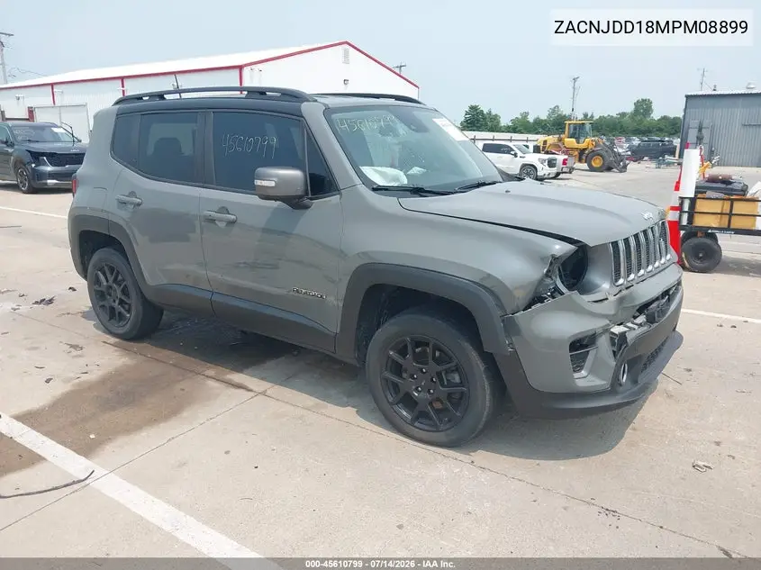 2021 Jeep Renegade Limited 4X4 VIN: ZACNJDD18MPM08899 Lot: 45610799