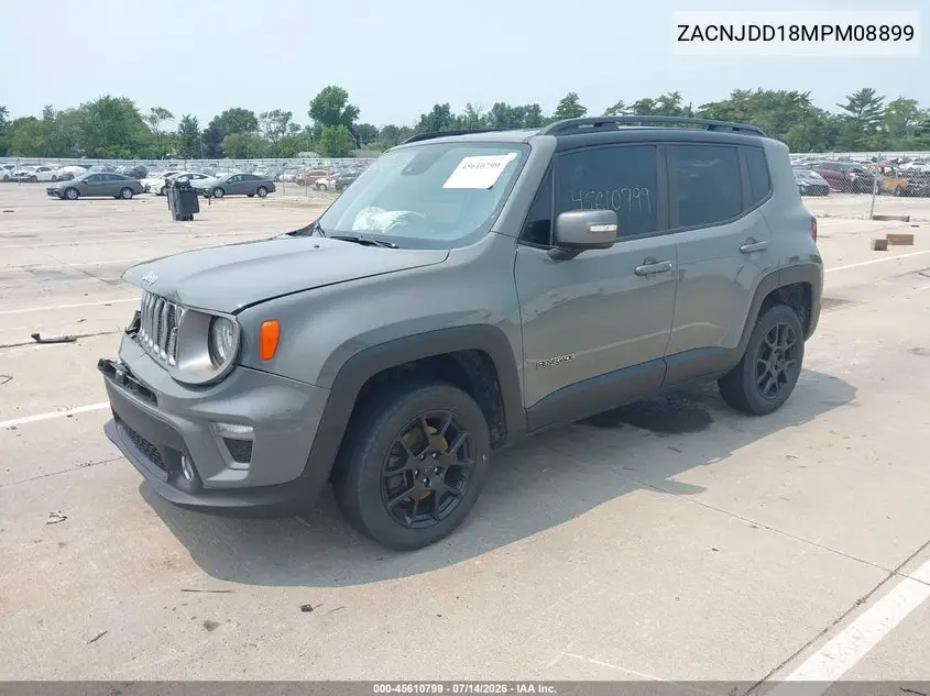 2021 Jeep Renegade Limited 4X4 VIN: ZACNJDD18MPM08899 Lot: 45610799