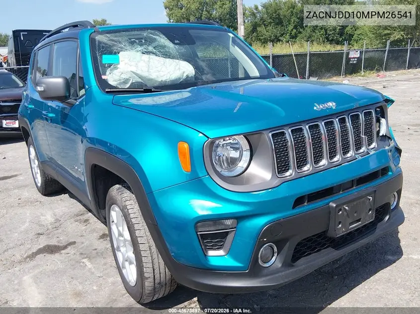 2021 Jeep Renegade Limited 4X4 VIN: ZACNJDD10MPM26541 Lot: 45673897