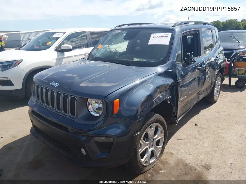 2023 Jeep Renegade Limited 4X4 VIN: ZACNJDD19PPP15857 Lot: 45385056